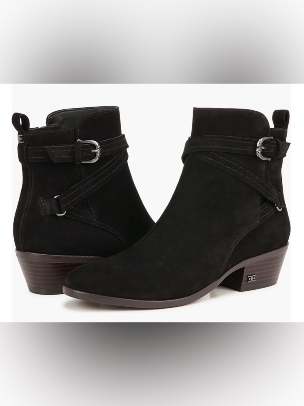 Sam Edelman Suede Leather Booties. Size 7